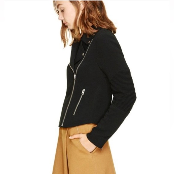 Aritzia Wilfred Montesson Crepe Jacket / Blazer - black & white / cream - Picture 9 of 16